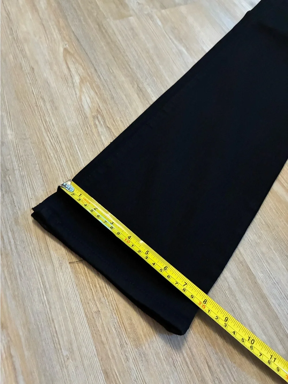 Black denim like pants